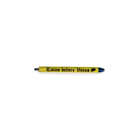 Tacos Before Vatos Pen by  Captivating Chaos (Yellow)